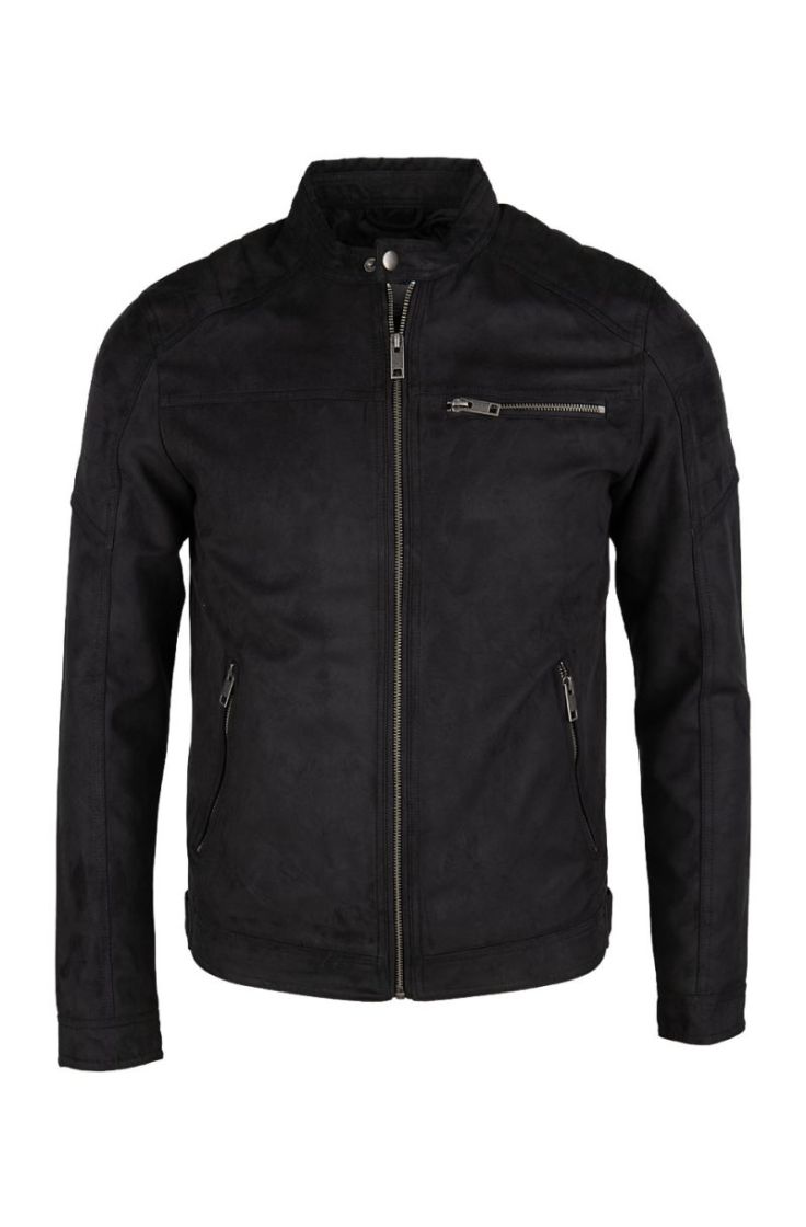 jjerocky jacket jet black fake