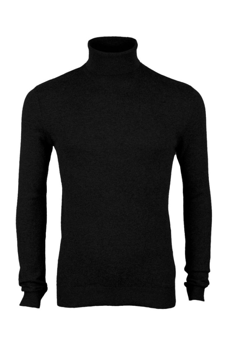 jjeemil knit roll neck black