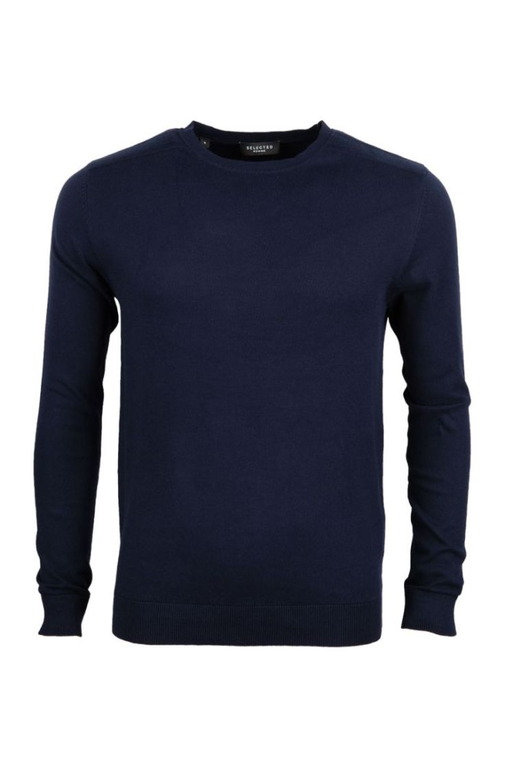 slhberg crew neck b navy blazer mel