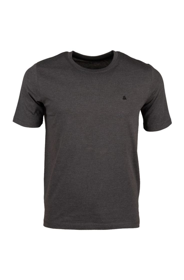 jjepaulos tee ss crew neck dark grey melan