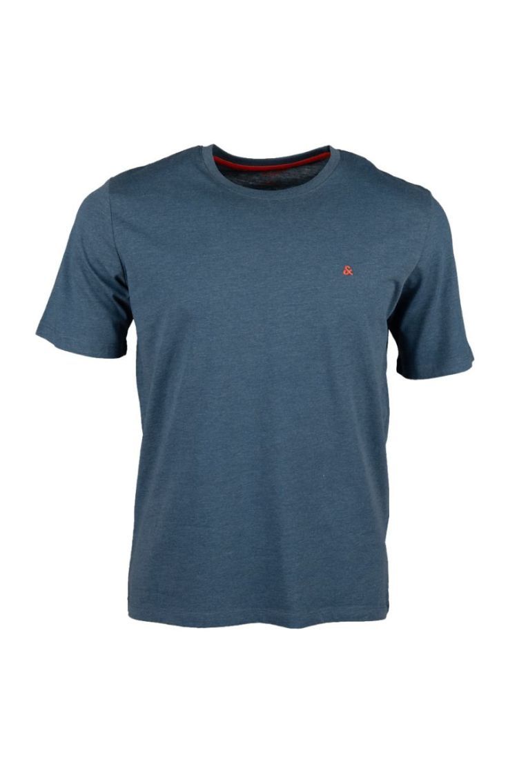 jjepaulos tee ss crew neck denim blue