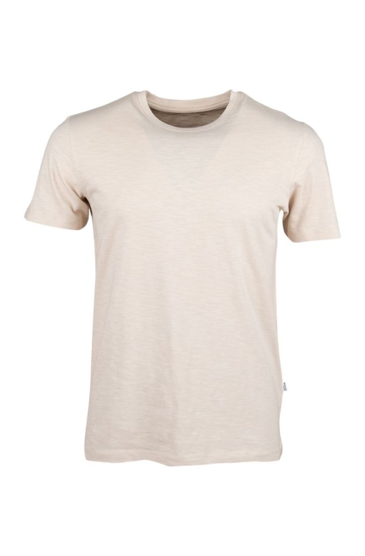 slhaspen dslub ss o-neck tee oatmeal