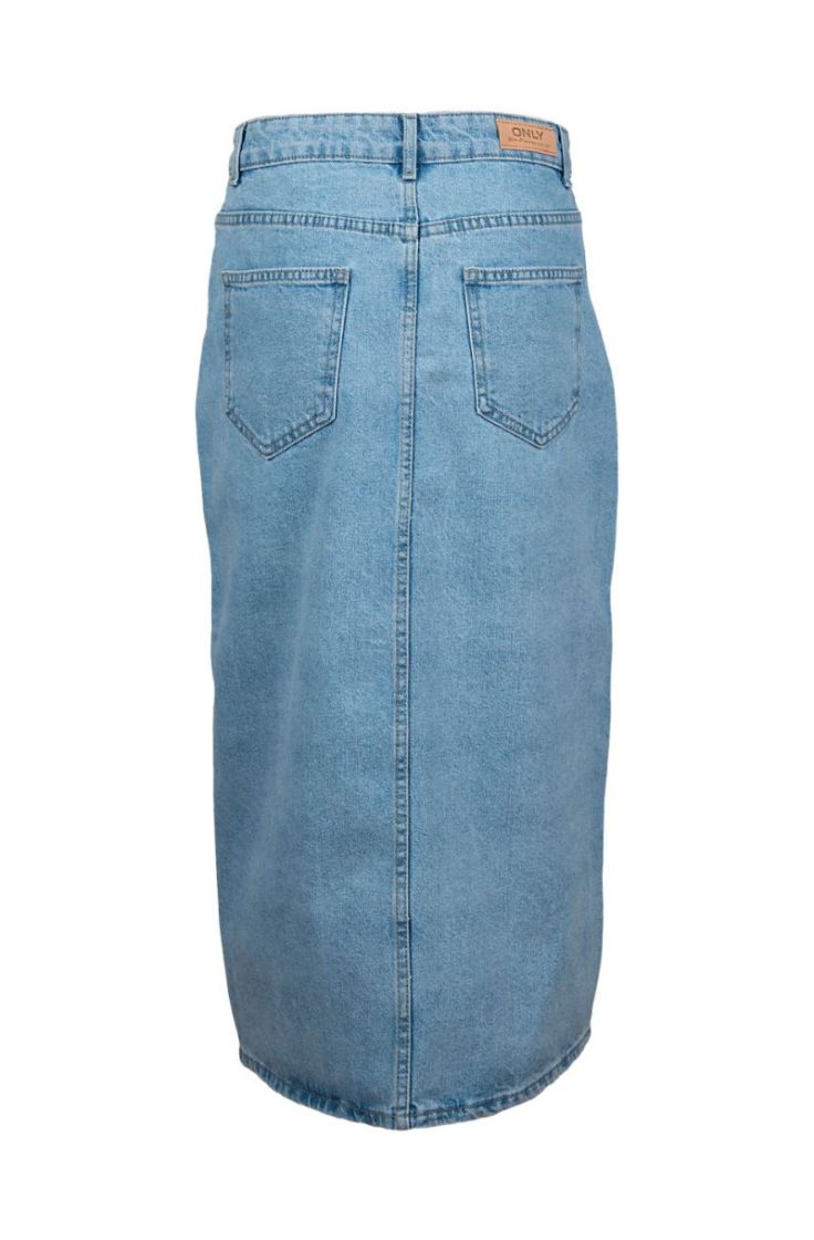 onlbianca midi skirt dnm rea light blue deni