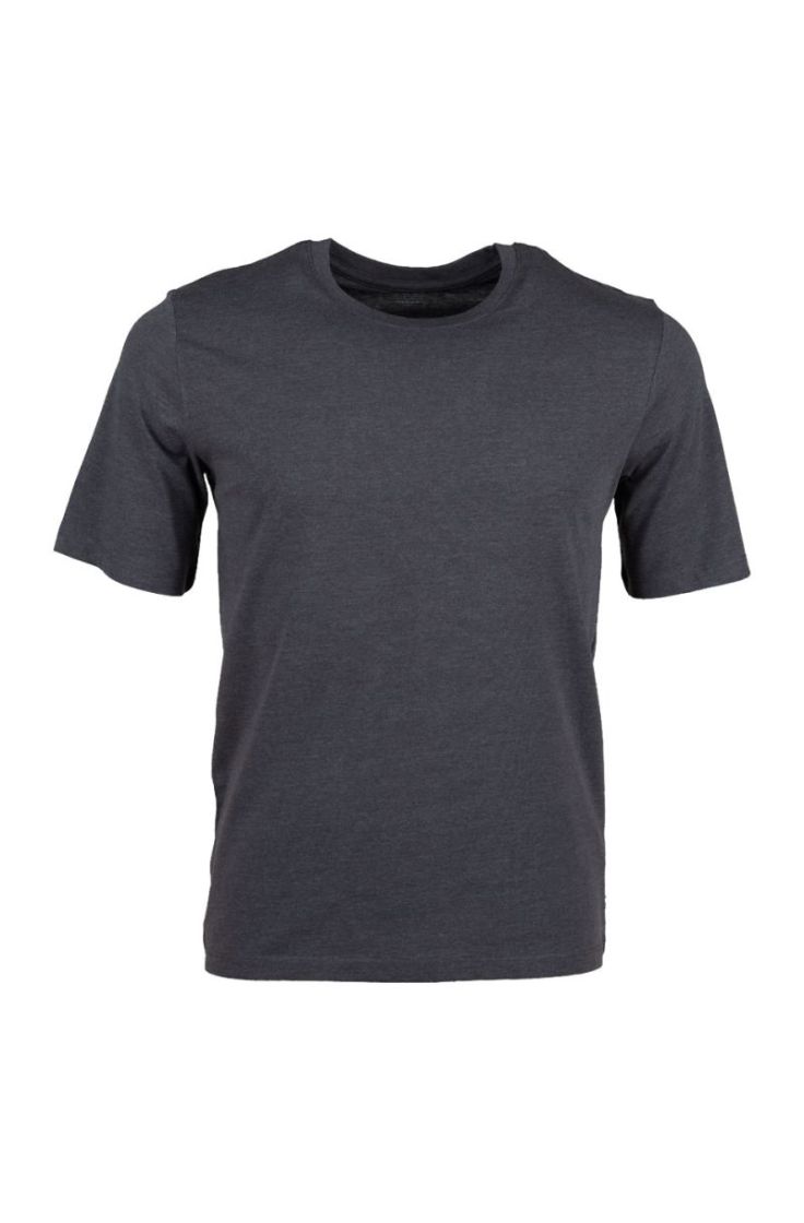 jjeorganic melange tee ss o-ne dark grey melan