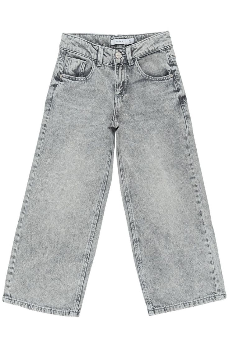 nkfrose wide jeans 5529-be light grey deni