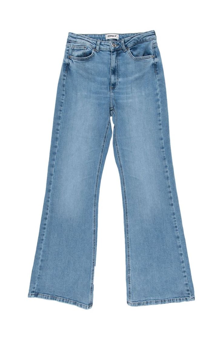 onljuicy hw flared dnm dot023 medium blue den