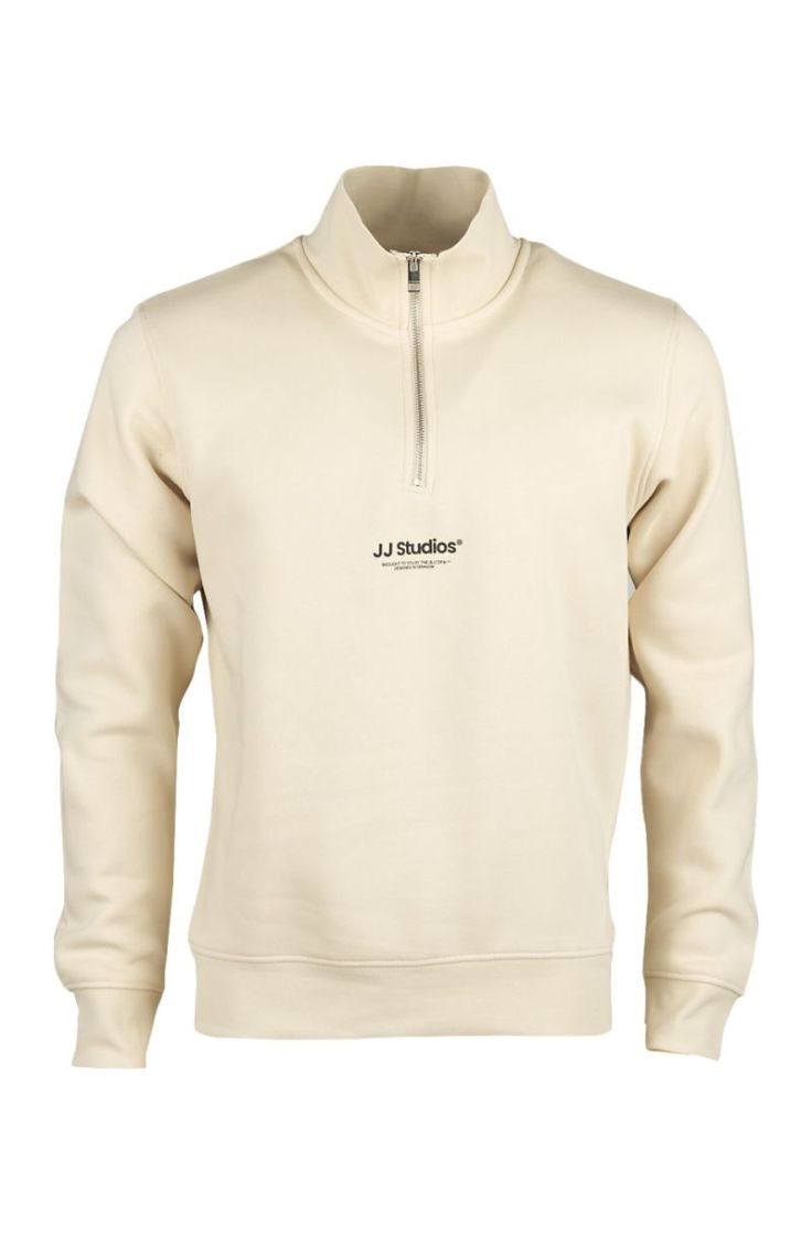 jjesoho sweat quarter zip hn moonbeam