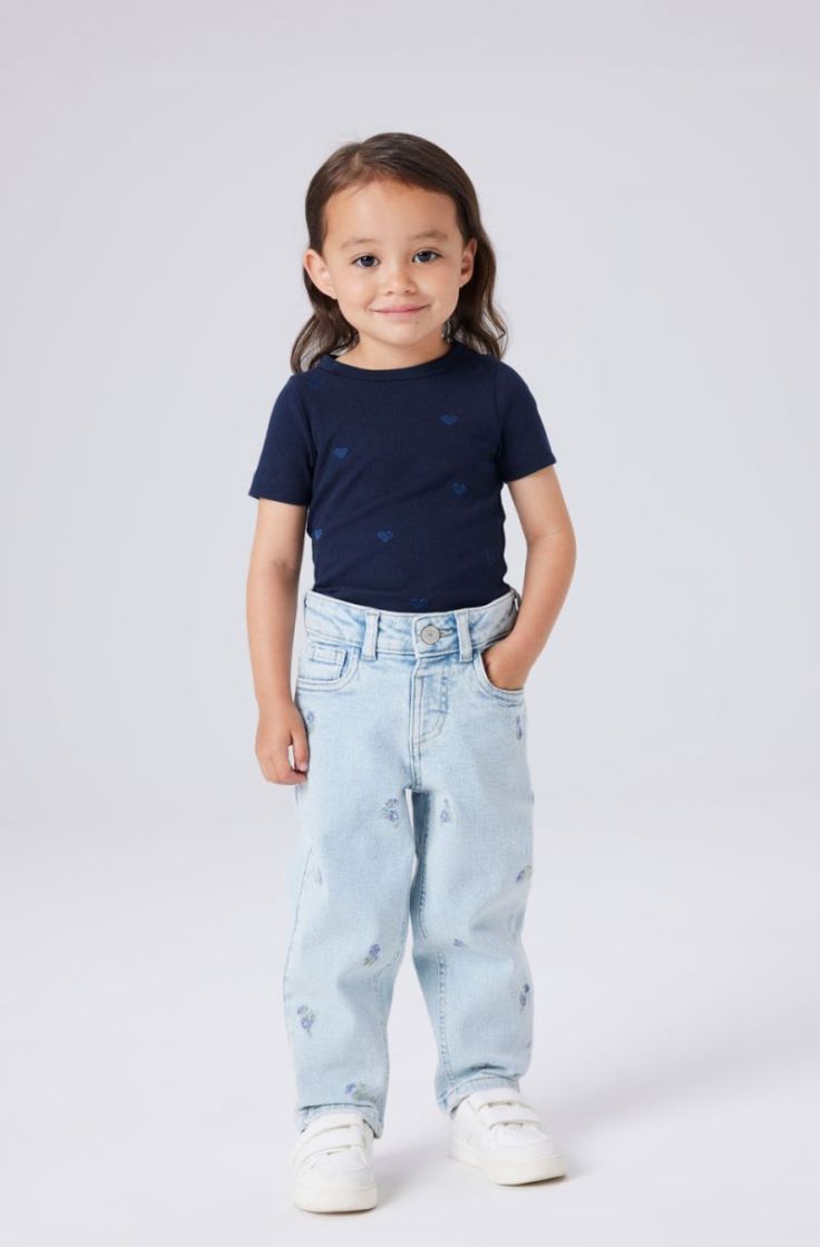 nmfbella mom emb jeans 1224-sm light blue deni