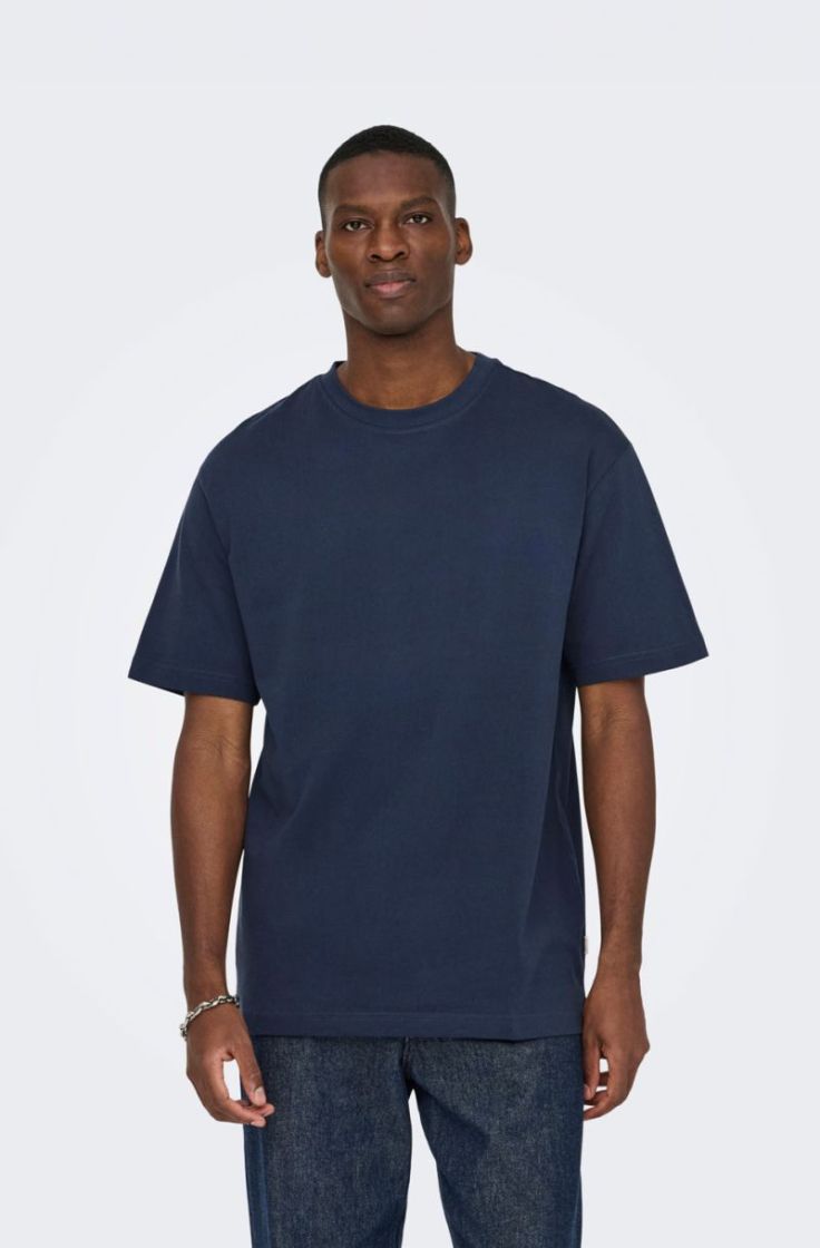 onsfred life rlx ss tee blue nights