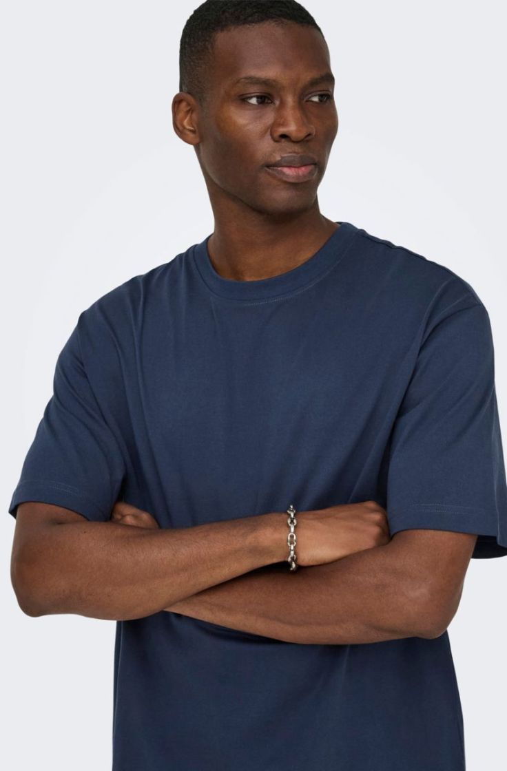 onsfred life rlx ss tee blue nights