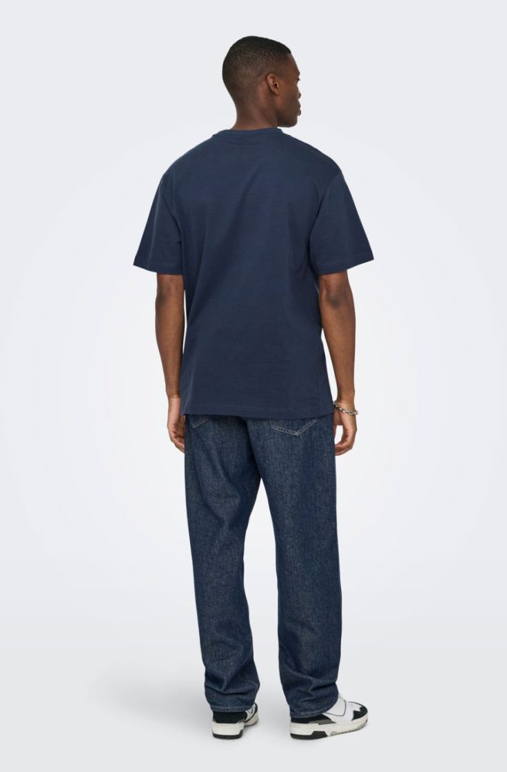 onsfred life rlx ss tee blue nights
