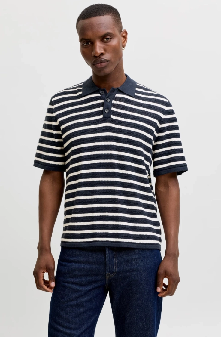 jorsanremo knit ss polo sky captain sea