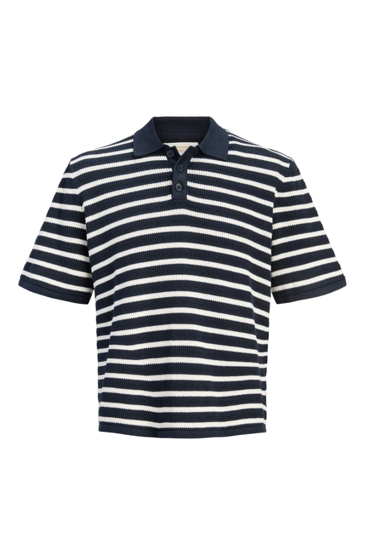 jorsanremo knit ss polo sky captain sea