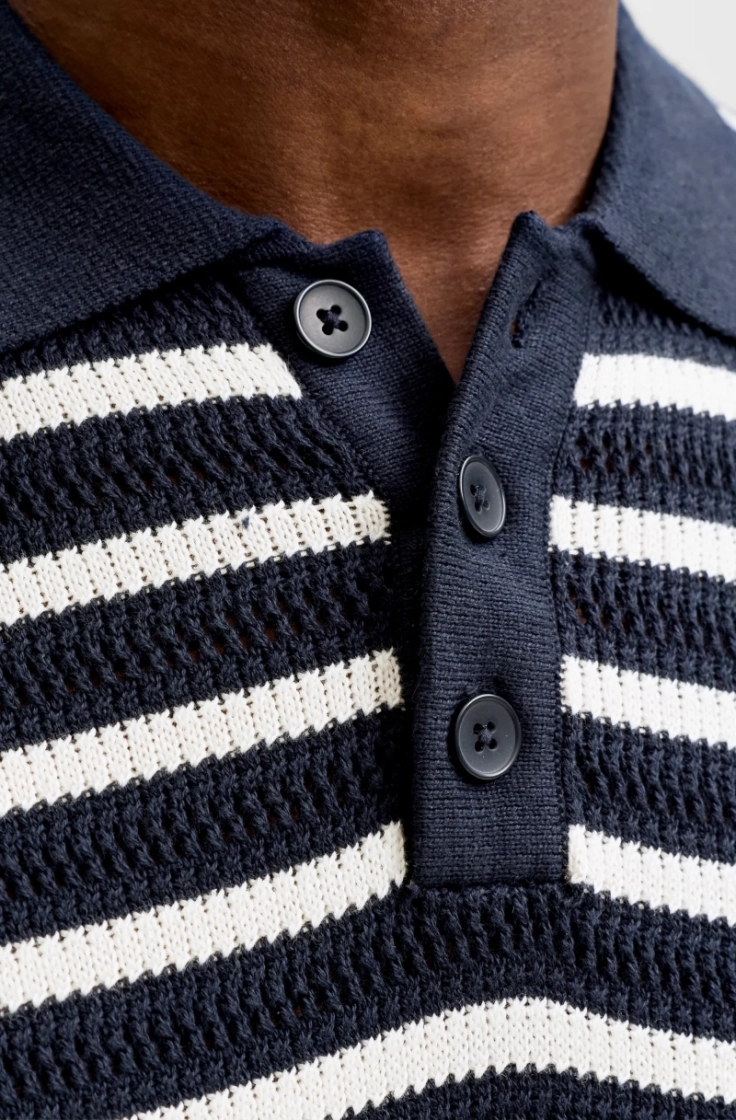jorsanremo knit ss polo sky captain sea