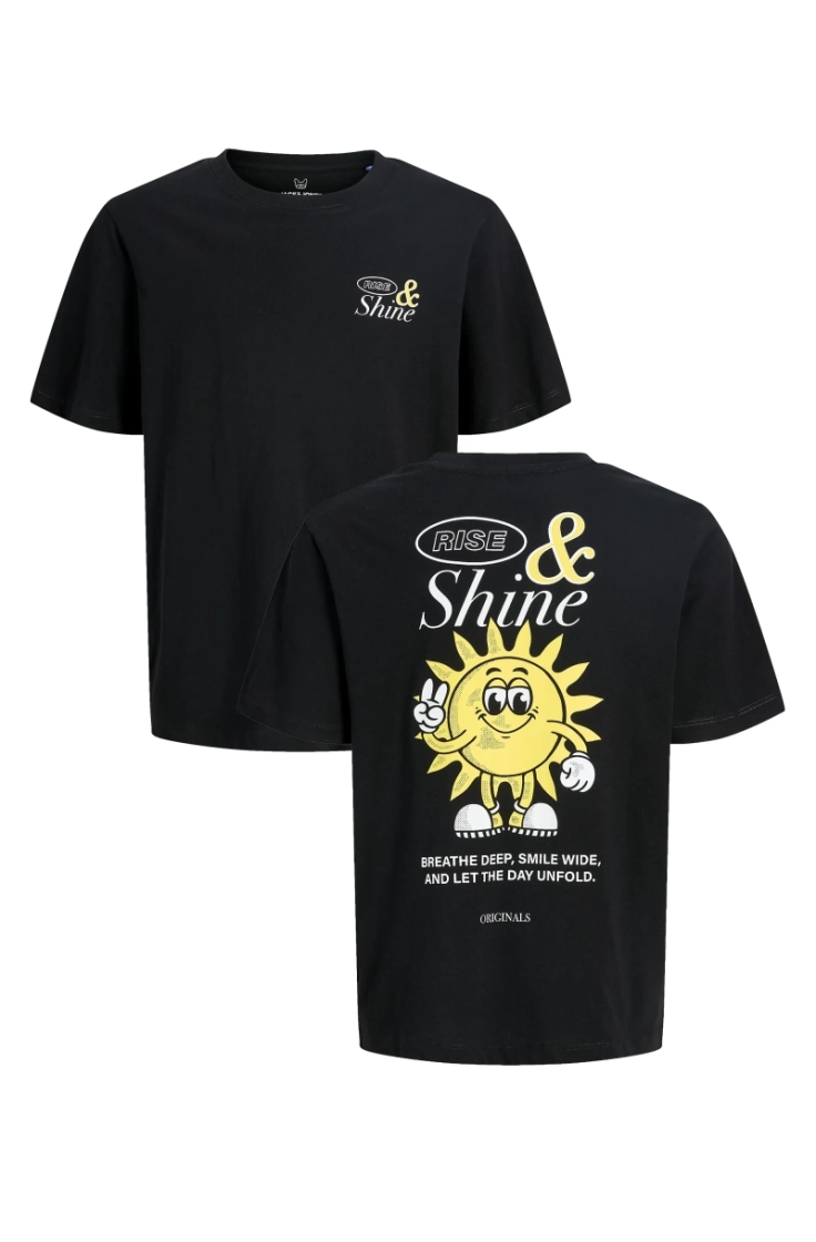 jorvintage cartoon tee ss cn t black