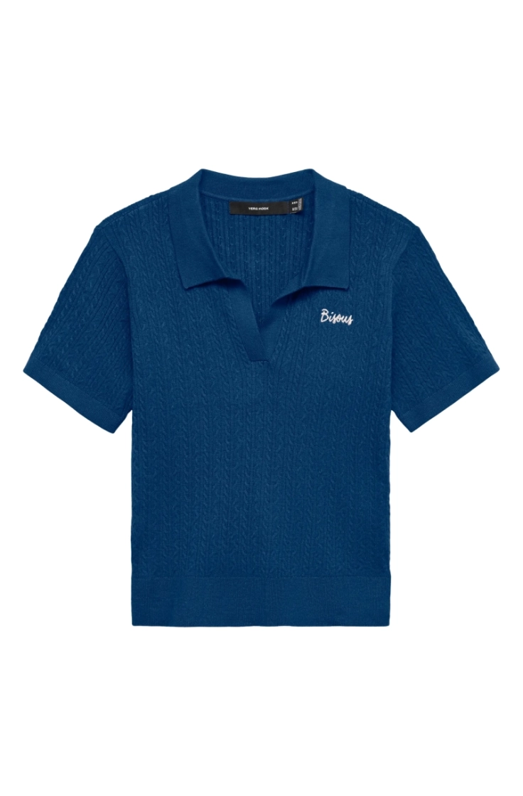 vmgold cable ss poloneck pullo navy peony w.bi