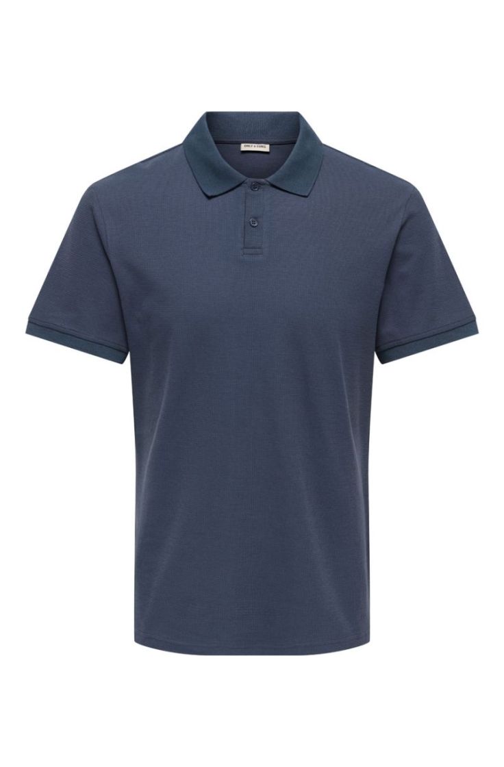 onsben reg ss polo shirt blue nights