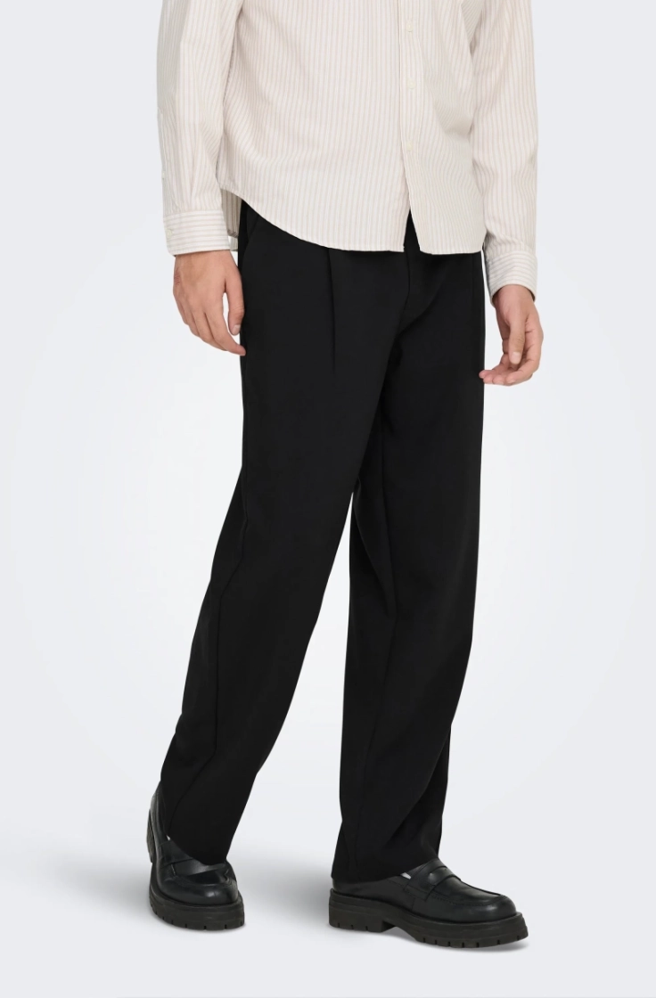 onswill 0292 loose string pant jet black