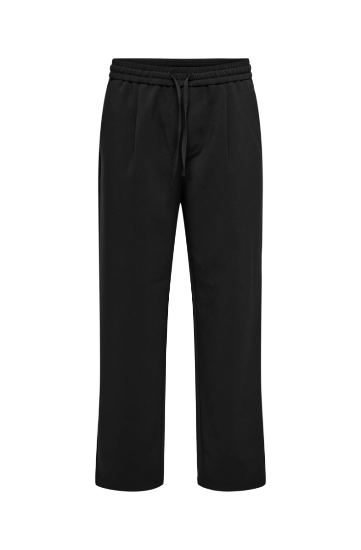 onswill 0292 loose string pant jet black