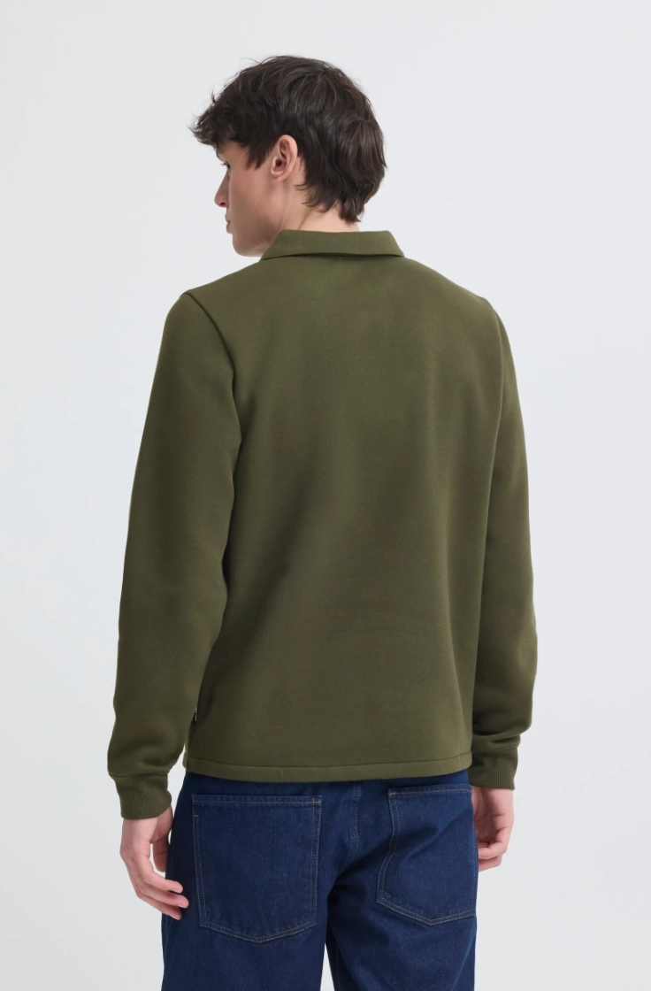 bhjuste polo sweatshirt 190414 forest n