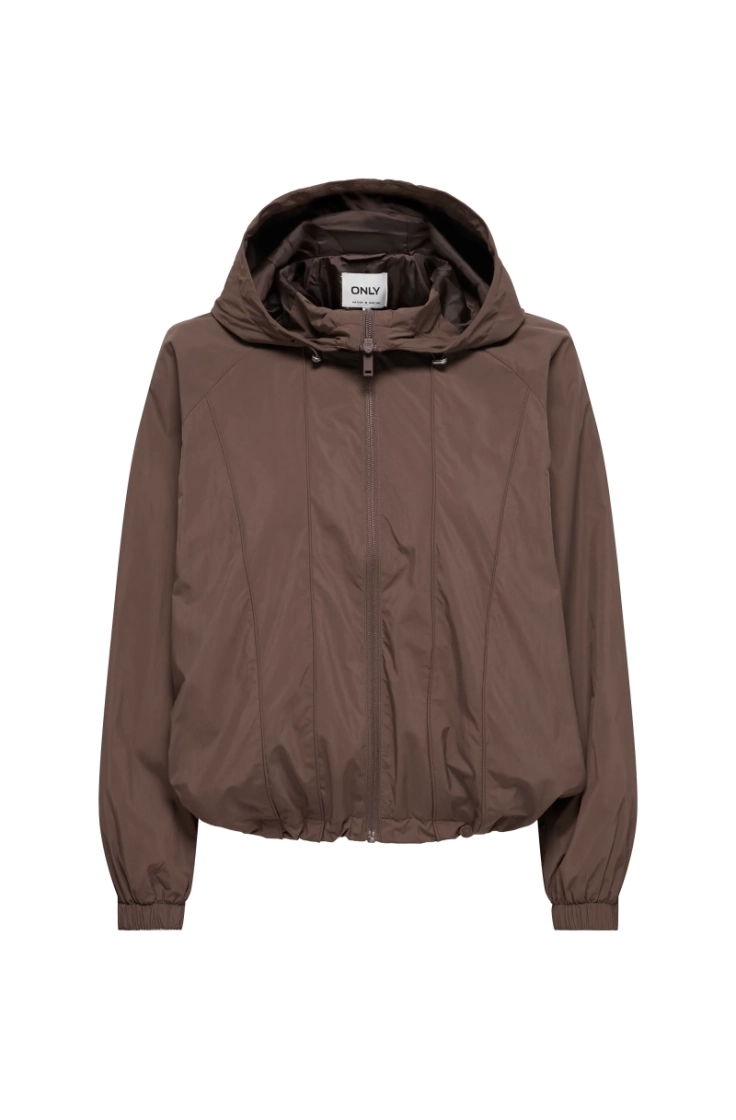 onllara piping jacket otw chocolate marti