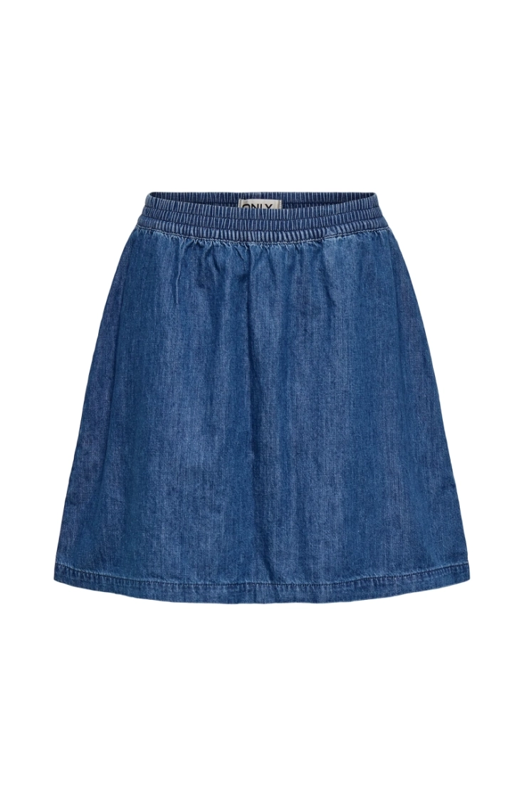 onllola hw a-shape dnm skirt medium blue den
