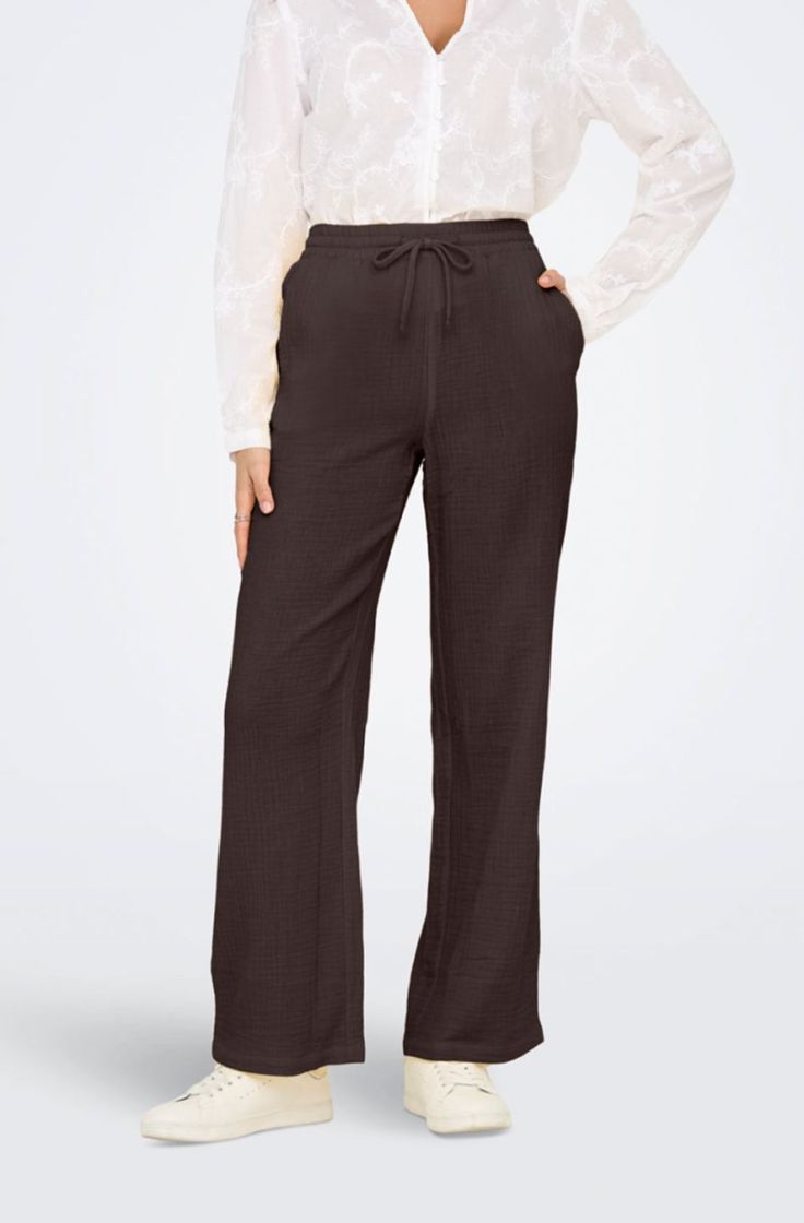 jdytheis life wide pant wvn  chocolate torte