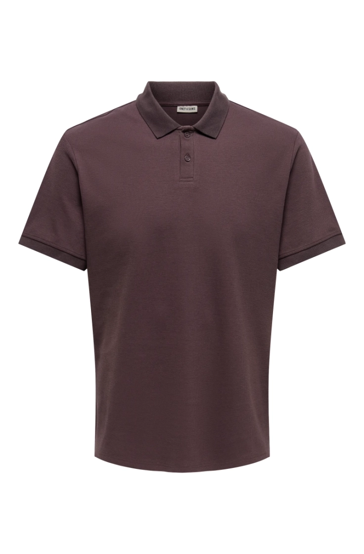 onsben reg ss polo shirt  raisin
