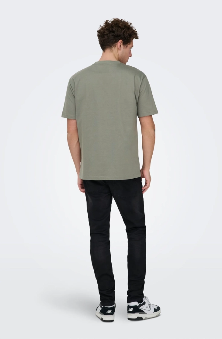 onsfred life rlx ss tee castor gray