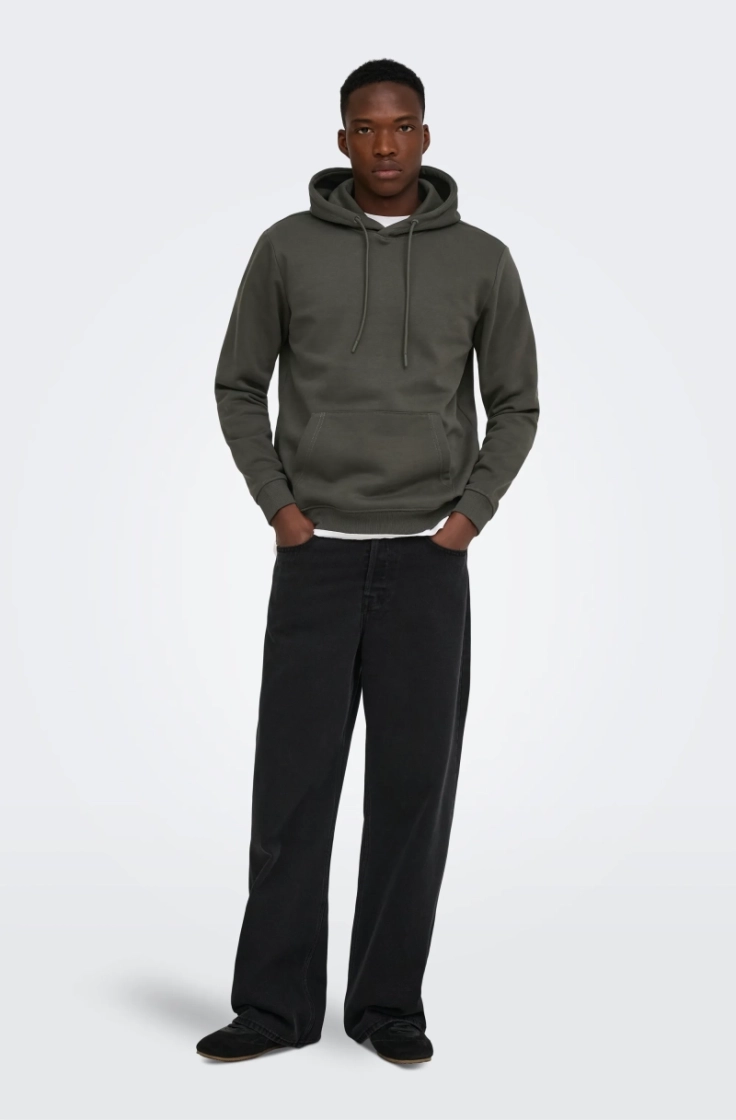 onsconnor life reg sweat hoodi beluga