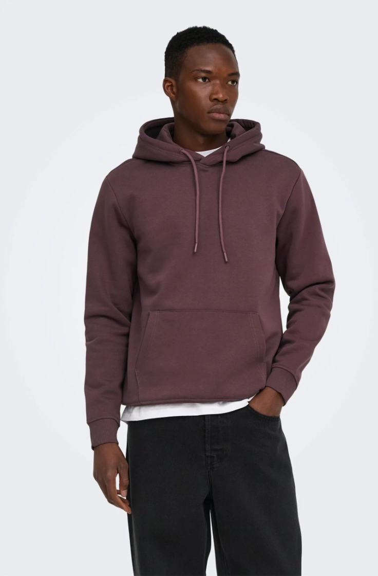 onsconnor life reg sweat hoodi huckleberry