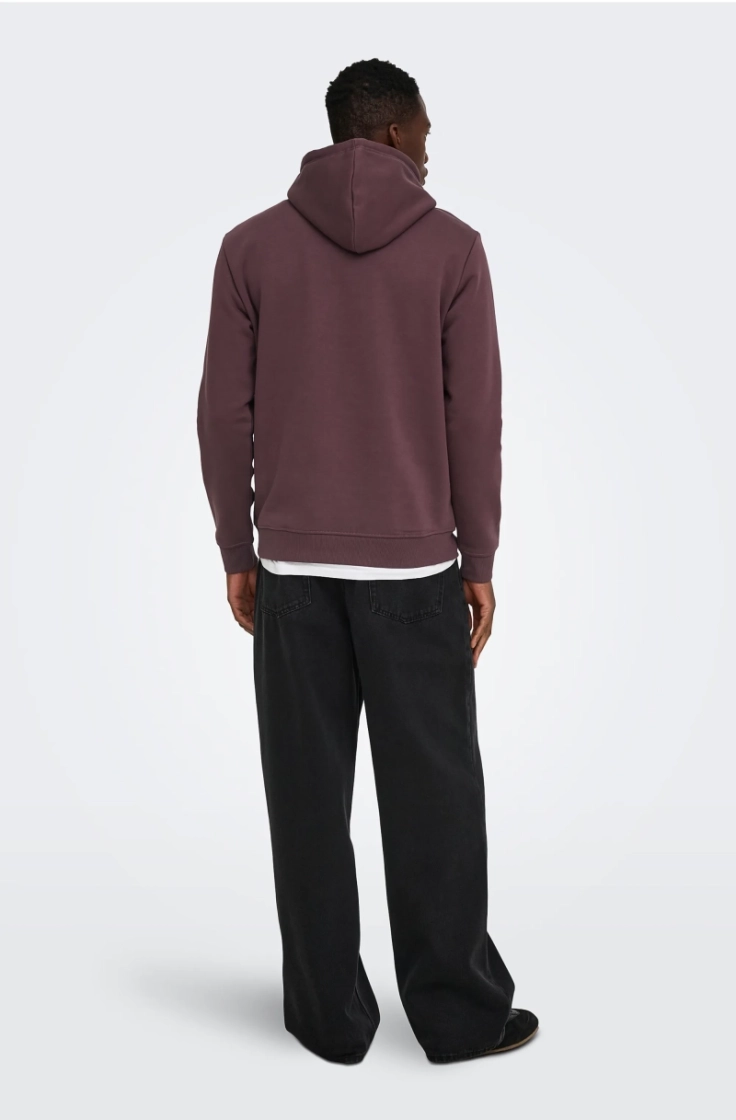 onsconnor life reg sweat hoodi huckleberry
