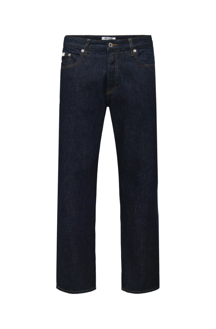 onsedge straight rinse 4942 ta dark blue denim