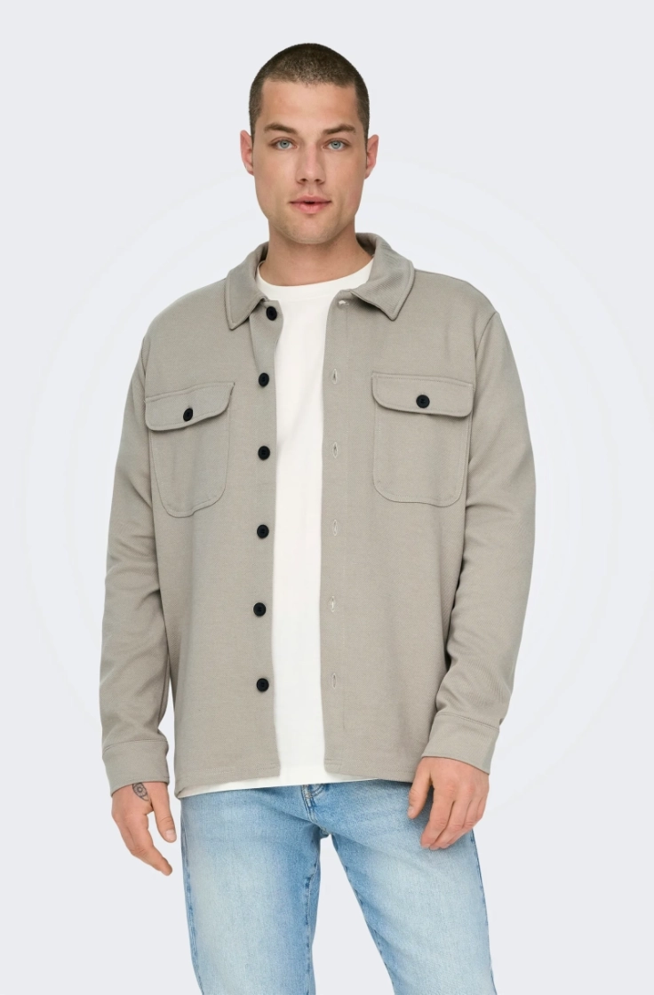 onsnewkodyl overshirt sweat vintage khaki m