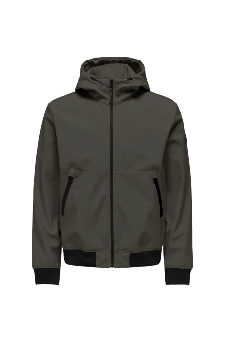 onsbowie softshell bomber beluga
