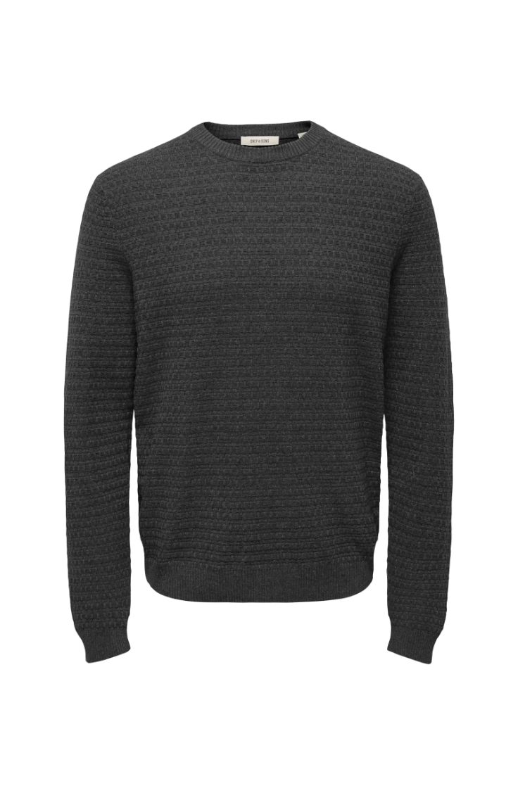 onsloui ls structure crew reg dark grey melan