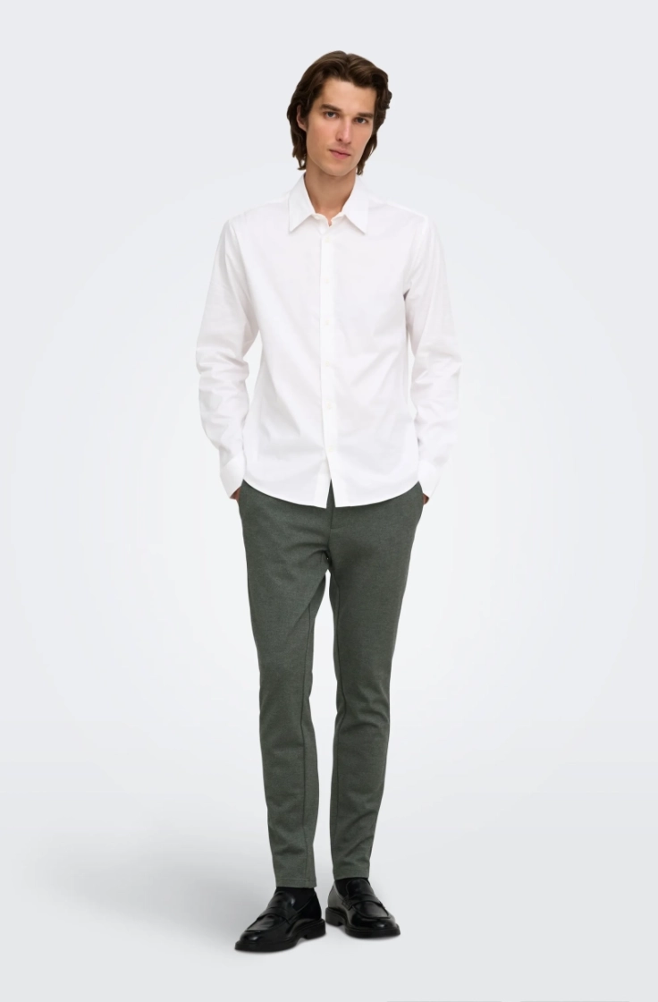 onsmark slim ditsy 020934 pant forest night