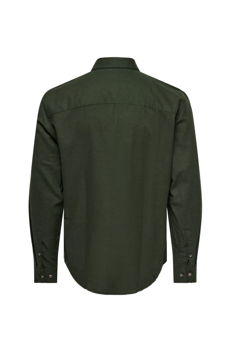 onsjupiter reg fit ls shirt  rosin melange