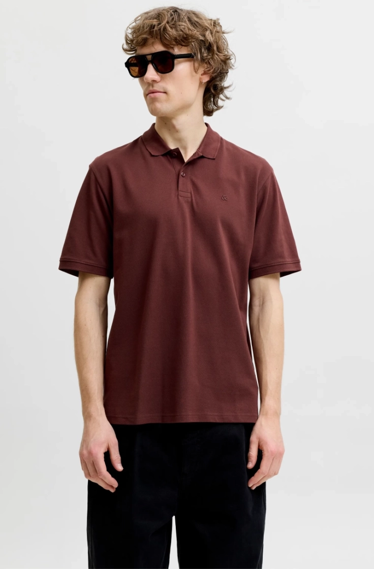 jjebasic polo ss bitter chocolat