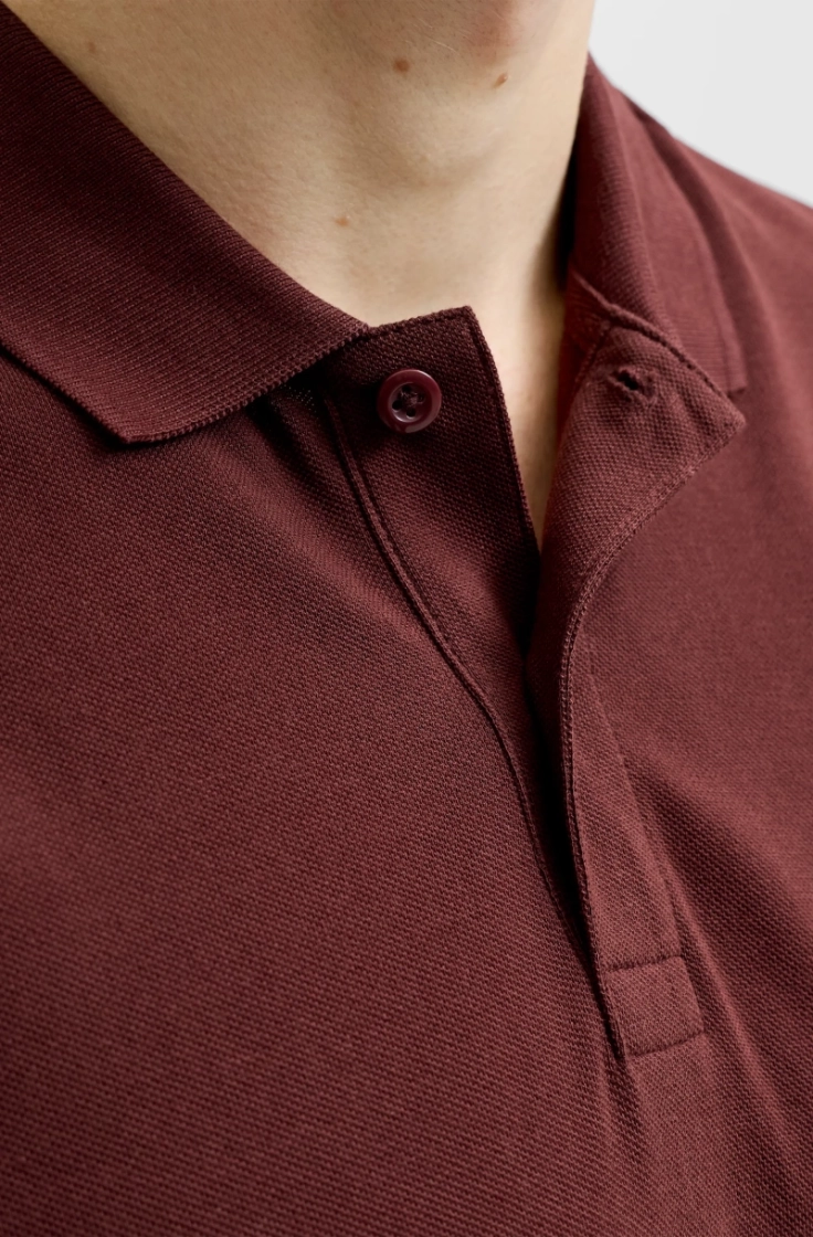 jjebasic polo ss bitter chocolat