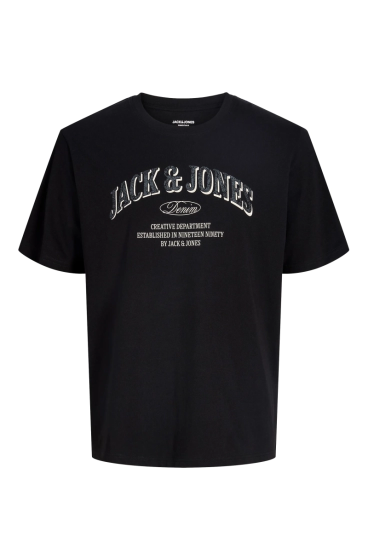 jjedenver logo tee ss o-neck s black