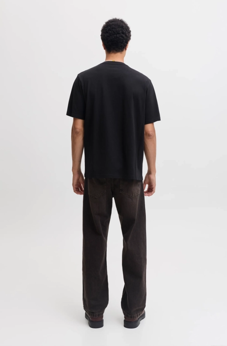 jjedenver logo tee ss o-neck s black