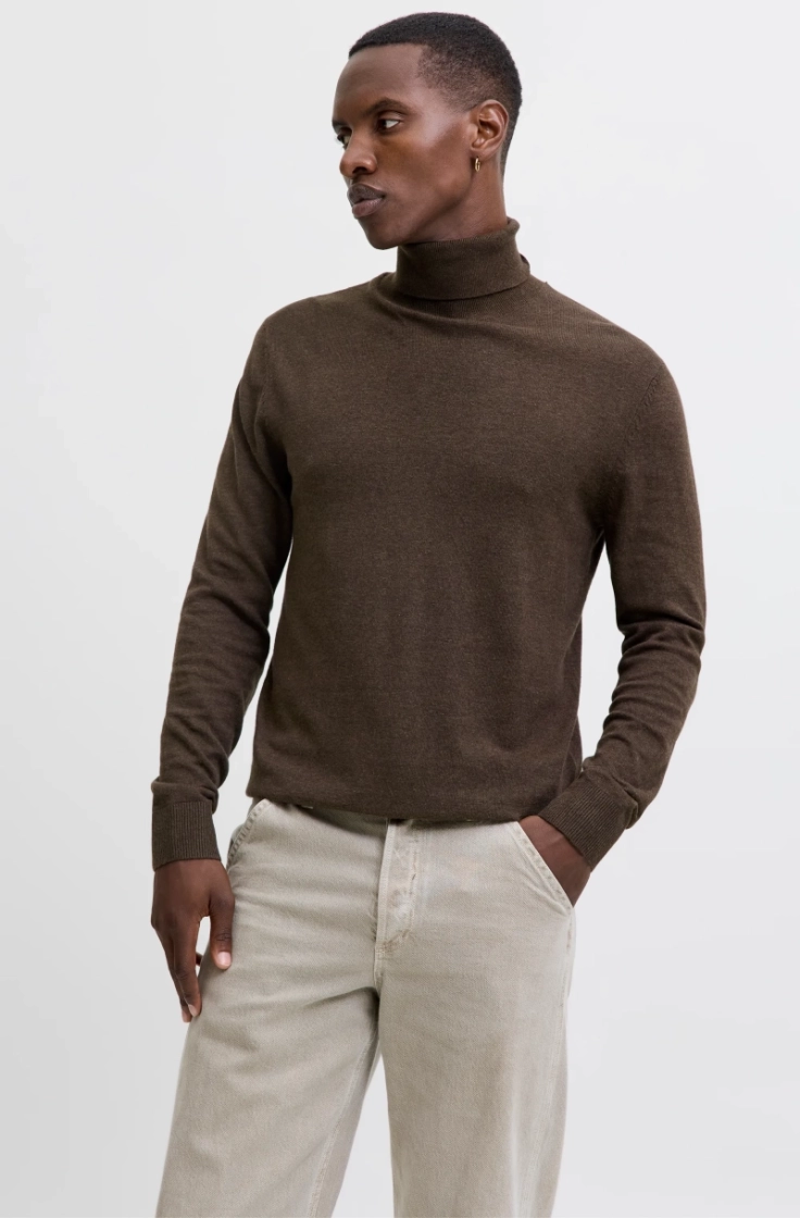 jjeemil knit roll neck mulch twist