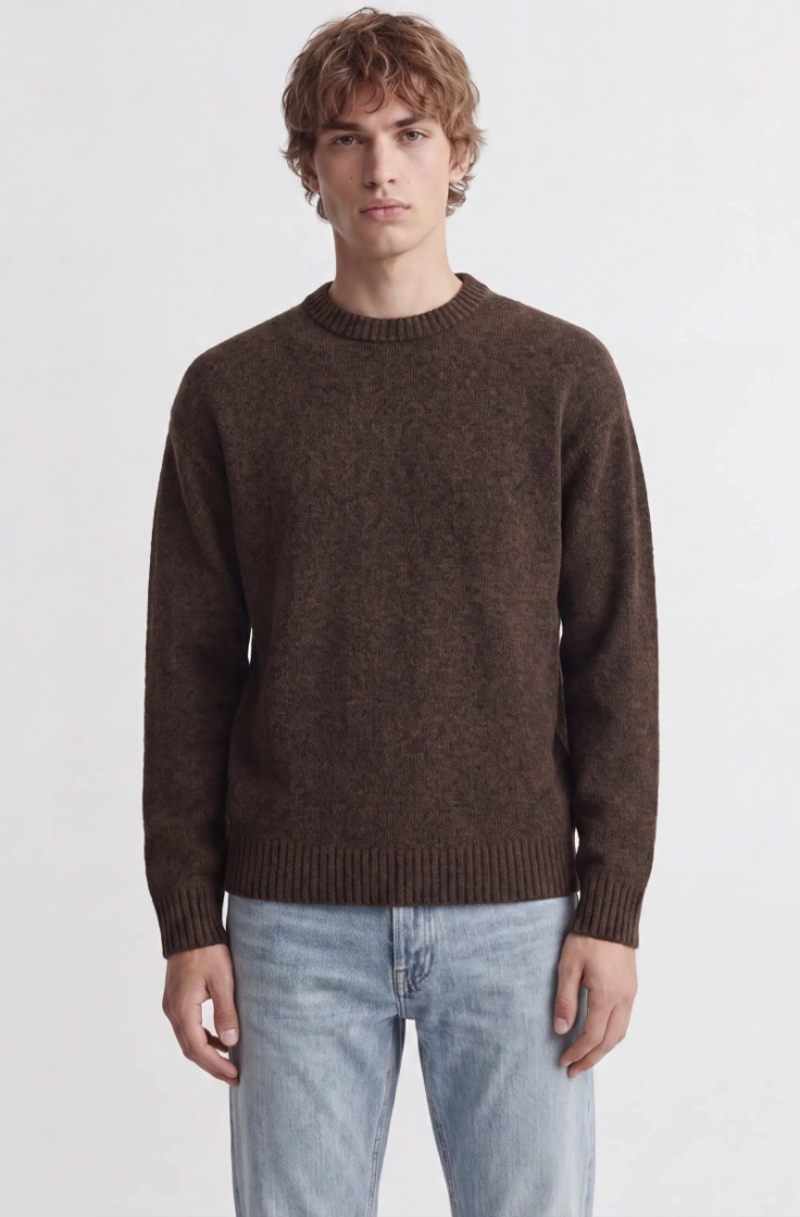 jjesoho ollie knt crew neck sn cocoa