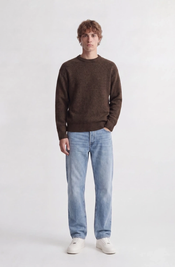 jjesoho ollie knt crew neck sn cocoa