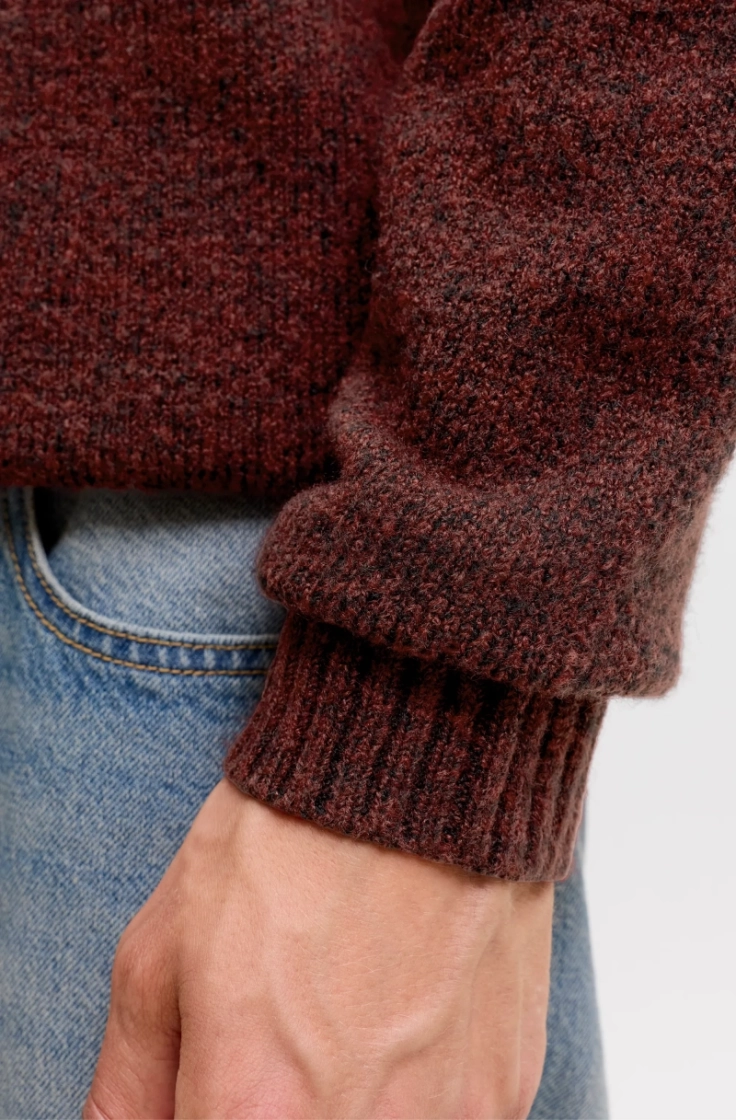 jjesoho ollie knt crew neck sn fired brick