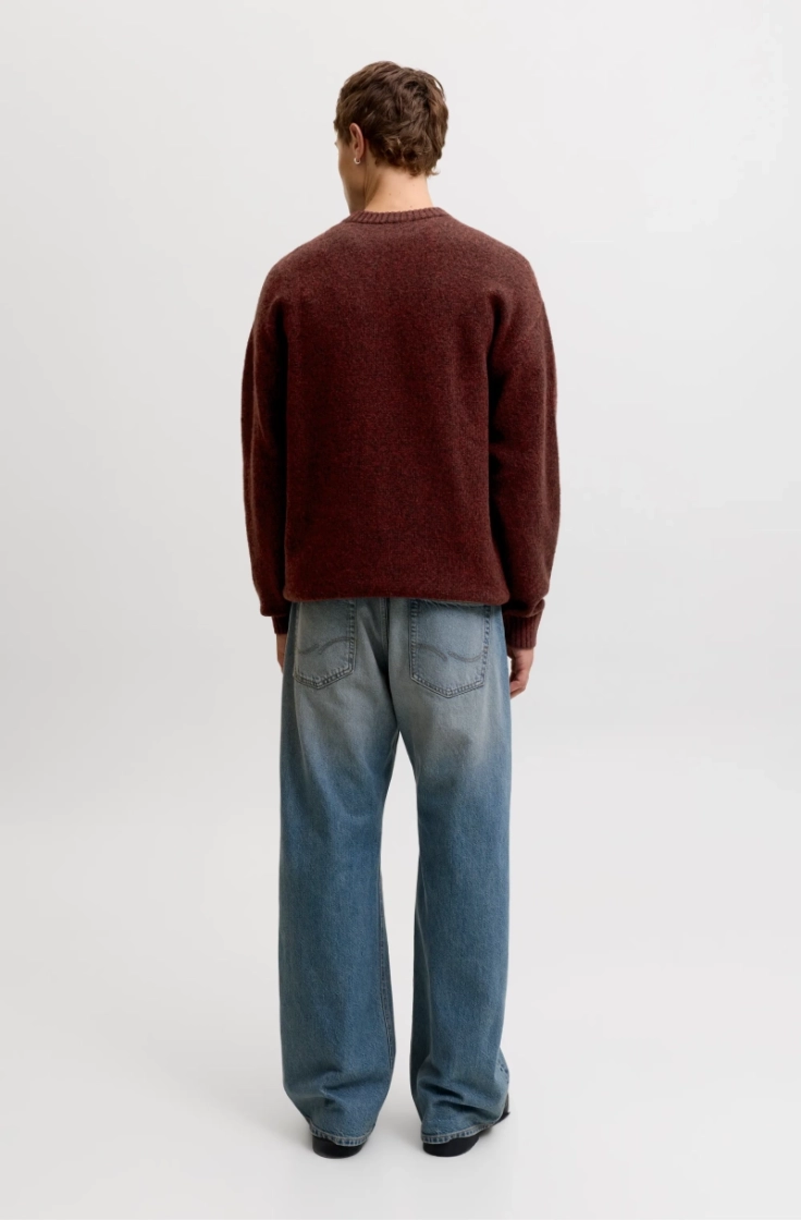 jjesoho ollie knt crew neck sn fired brick