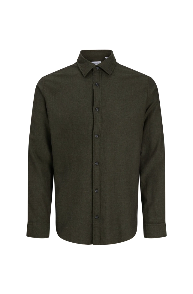 jjefield melange shirt ls sn rosin