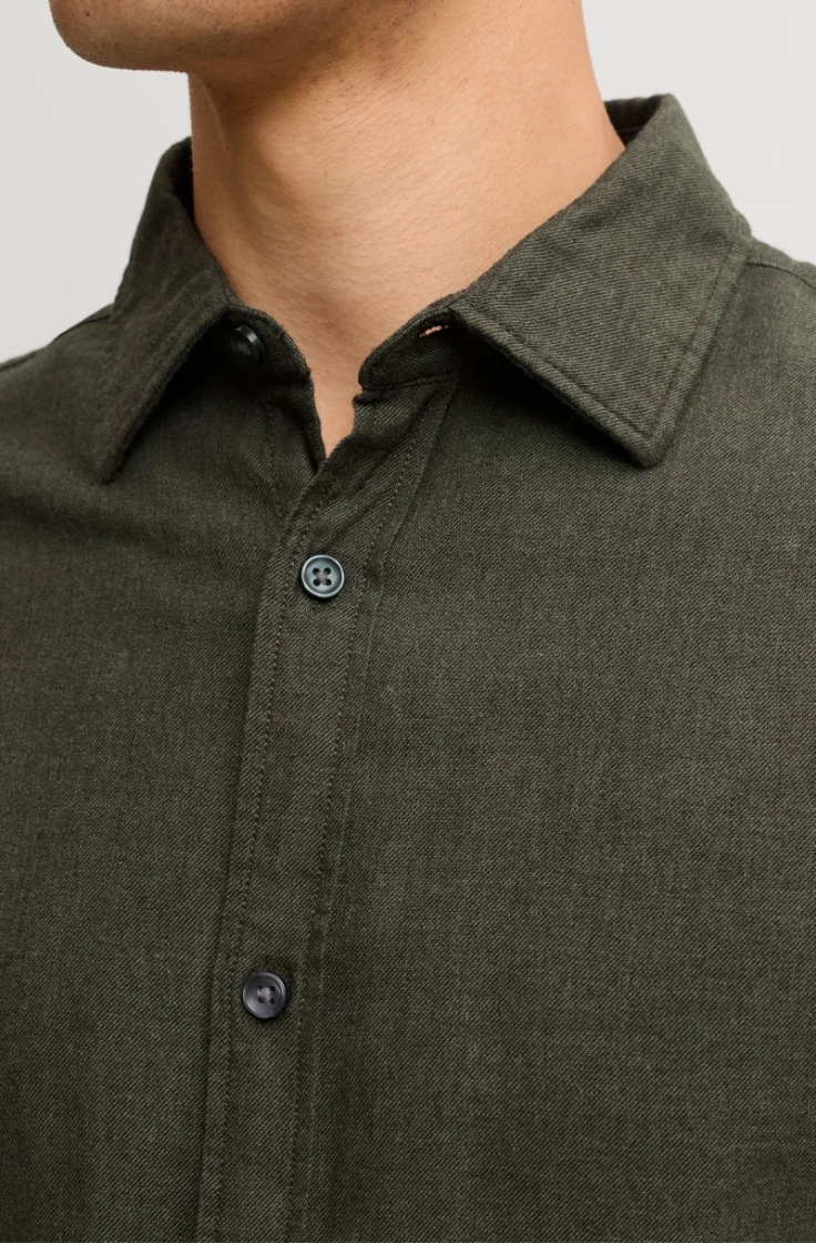 jjefield melange shirt ls sn rosin