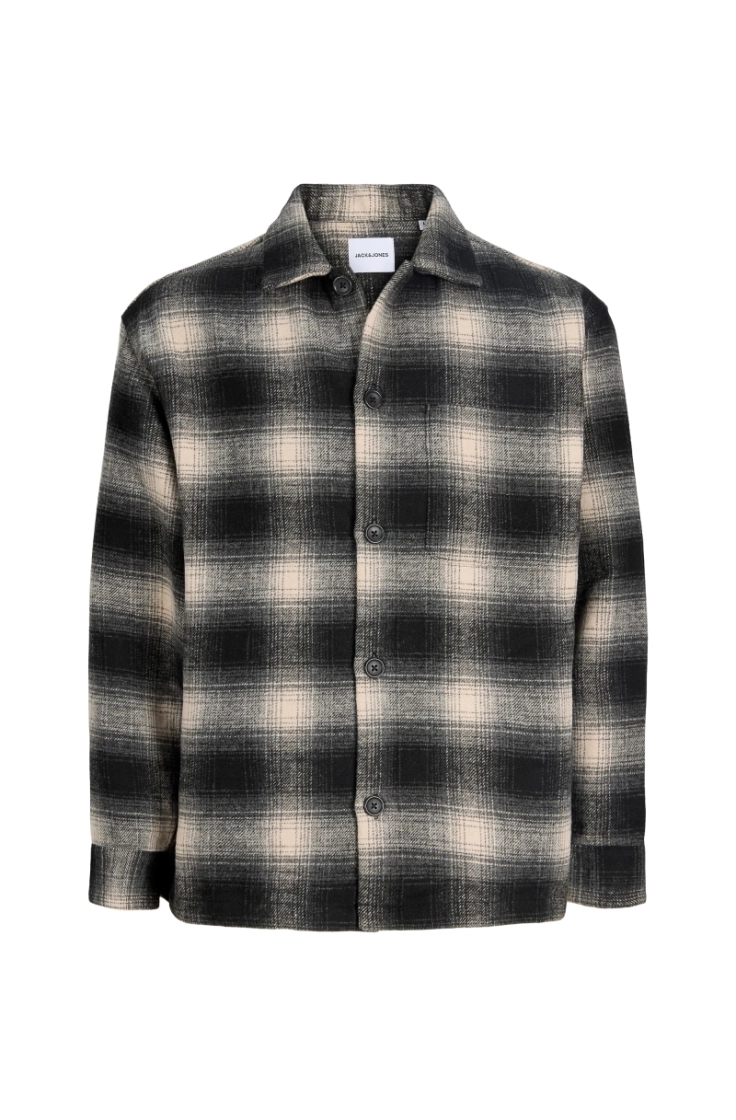 jjesoho ollie overshirt ls sn asphalt